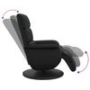 vidaXL Fauteuil inclinable avec repose-pieds noir similicuir