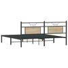 vidaXL Cadre de lit sans matelas chêne sonoma 183x213 cm