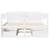 vidaXL Cadre de lit sans matelas blanc 140x190 cm bois de pin massif