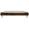 vidaXL Cadre de lit sans matelas ch&ecirc;ne fum&eacute; 90x190cm bois d'ing&eacute;nierie