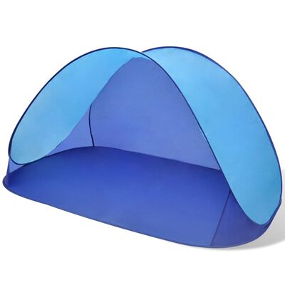 vidaXL Tente de plage pliante hydrofuge Bleu clair
