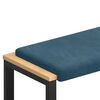 vidaXL Coussin de banc Velours (V) Bleu Profondeur 35 cm