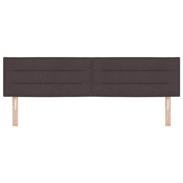 vidaXL T&ecirc;te de lit Marron fonc&eacute; 180 cm Cuir synth&eacute;tique
