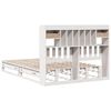 vidaXL Lit biblioth&egrave;que sans matelas blanc 160x200 cm bois pin massif