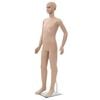 vidaXL Mannequin enfant corps complet avec base verre Beige 140 cm