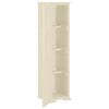 vidaXL Armoire plastique 40x43x164 cm design de bois blanc angora