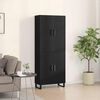 vidaXL Haut Armoire 2 pcs Ch&ecirc;ne noir 69,5 x 34 x 180 cm