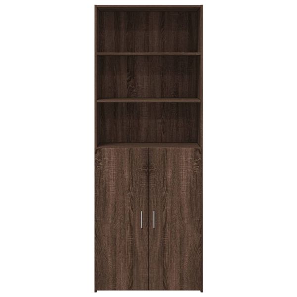 vidaXL Buffet haut ch&ecirc;ne marron 70x42,5x185 cm bois d'ing&eacute;nierie