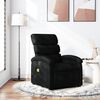 vidaXL Fauteuil inclinable de massage noir tissu