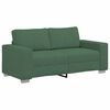 vidaXL Canap&eacute; deux places vert fonc&eacute; 180 x 77 x 82 cm en tissu velours c&ocirc;tel&eacute;