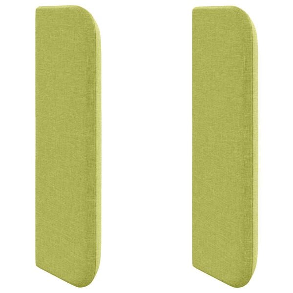 vidaXL Oreille de t&ecirc;te de lit Vert 40,5 x 40,5 x 4 cm tissu