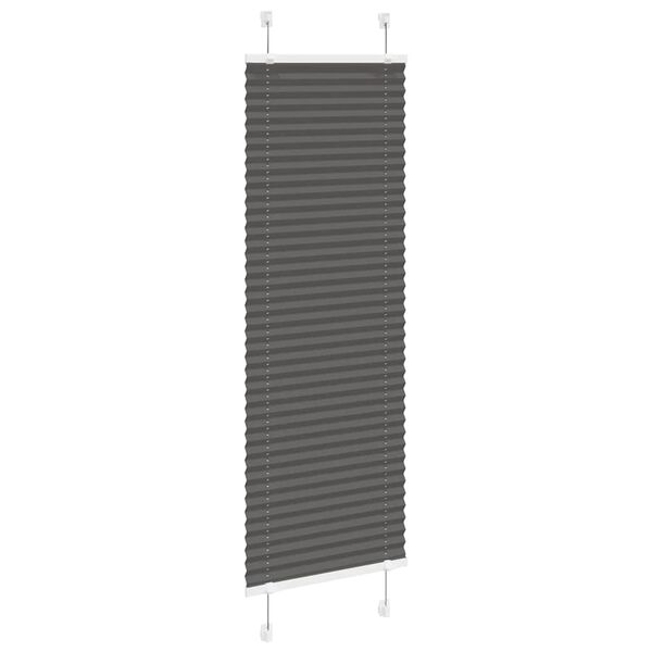 vidaXL Store pliss&eacute; noir 45x100 cm largeur du tissu 44,4 cm polyester