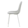 Venture Home Chaises &agrave; manger lot de 2 Polar polyester gris/blanc