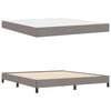 vidaXL Lit &agrave; ressorts avec matelas Taupe 180 x 200 cm tissu