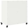 vidaXL Buffet blanc 68x39x72 cm acier