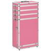 vidaXL Chariot de maquillage Aluminium Rose