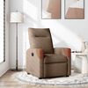 vidaXL Fauteuil inclinable Marron Tissu