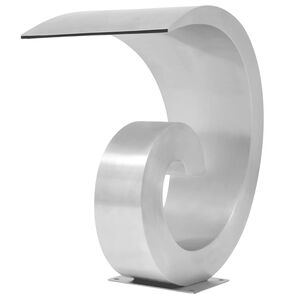vidaXL Fontaine d'&eacute;tang Acier inoxydable 50 x 30 x 53 cm Argent&eacute;
