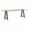 vidaXL Pieds de table &agrave; manger en forme de A, 2 pi&egrave;ces, 50 x (72-73) cm, acier