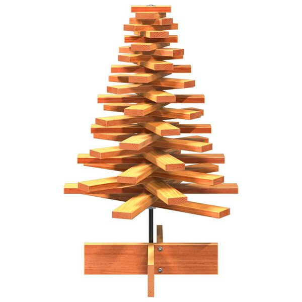 vidaXL Arbre de No&euml;l en bois pour d&eacute;coration 80 cm bois de pin massif