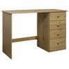 vidaXL Bureau avec 4 tiroirs 110x50x74 cm Bois de pin massif
