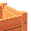 vidaXL Jardinière cire marron 60x60x60 cm bois de pin massif
