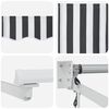 vidaXL Auvent r&eacute;tractable &eacute;lectrique Anthracite et blanc 3 x 2 m