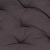 vidaXL Coussin de plancher de palette Coton 120x40x7 cm Anthracite