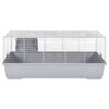 vidaXL Cage pour petits animaux gris 100x53x46 cm PP et métal