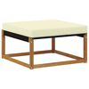 vidaXL Pouf d'Ext&eacute;rieur Bois d'Acacia Massif Naturel