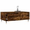 vidaXL Table basse Ch&ecirc;ne fum&eacute; 90x50x36,5 cm Bois d'ing&eacute;nierie