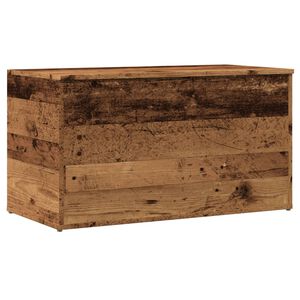 vidaXL Coffre de rangement vieux bois 84x42x46 cm bois d'ing&eacute;nierie