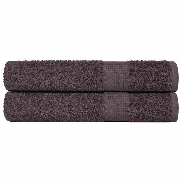 vidaXL Serviettes FROGN 2 pcs anthracite 100x200 cm 360 g/m&sup2;