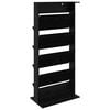 vidaXL &Eacute;tag&egrave;re &agrave; magazines avec &eacute;tag&egrave;re Ch&ecirc;ne noir 70 x 41 x 156 cm