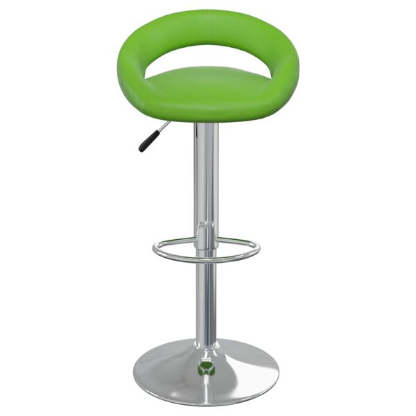 vidaXL Tabouret de bar Vert Similicuir