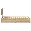 vidaXL Lit de Rangement Ch&ecirc;ne Sonoma 75 x 190 cm Bois d'ing&eacute;nierie