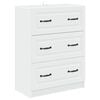 vidaXL Armoire &agrave; tiroirs Blanc 66 x 34,5 x 87 cm Bois d'ing&eacute;nierie