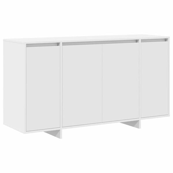 vidaXL Buffet Blanc 135 x 41 x 75 cm Bois d'ing&eacute;nierie