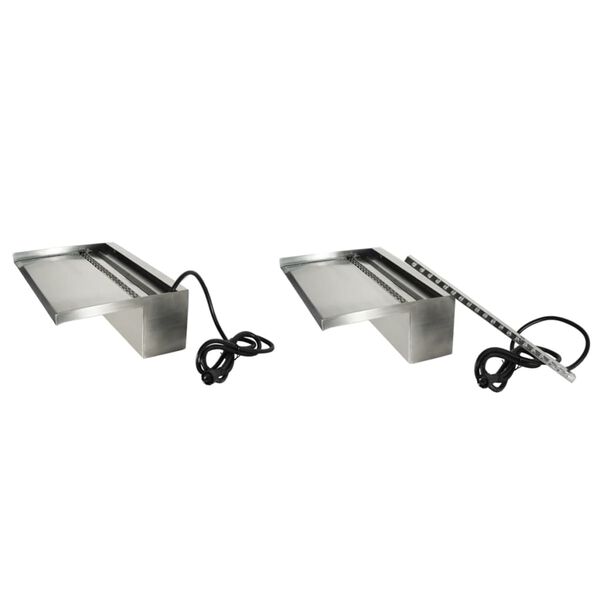 Ubbink Cascade Niagara LED de jardin 30 cm Argent&eacute; 1312124