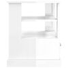 vidaXL Table d'appoint blanc brillant 50x50x60 cm bois d'ingénierie