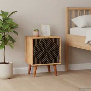 vidaXL Table de chevet 40x30x50 cm Bois d'acacia massif