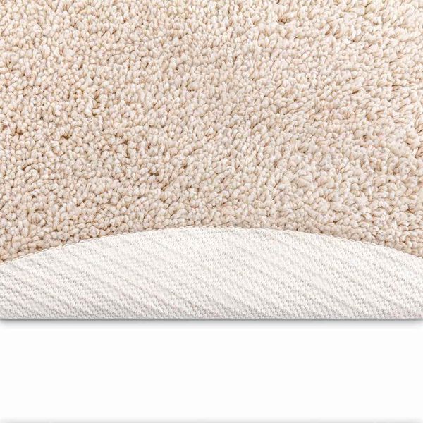 vidaXL Tapis Shaggy Anti-dérapant Crème 120 x 120 cm PP