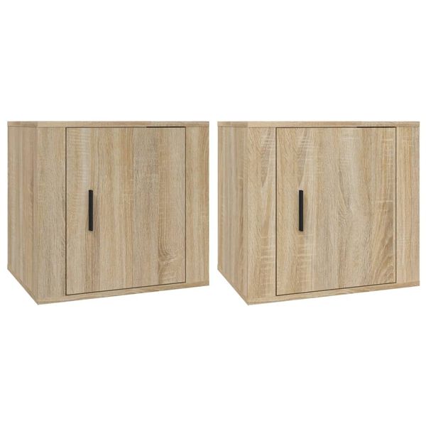 vidaXL Tables de chevet 2 pcs Chêne sonoma 50x39x47 cm