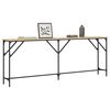 vidaXL Table console chêne sonoma 200x29x75 cm bois d'ingénierie