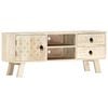 vidaXL Meuble TV 110x30x44 cm Bois massif de manguier