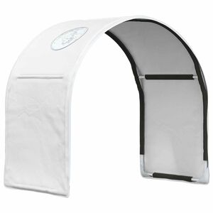 vidaXL Tunnel de lit 2 pcs Blanc 211 x 52,5 x 2 cm Polyester