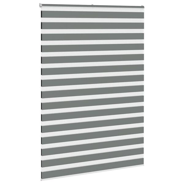 vidaXL Store z&egrave;bre gris fonc&eacute; largeur du tissu 150,9 cm polyester