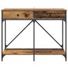 vidaXL Table console Bois Ancien 100 x 39 x 78,5 cm Bois d'ingénierie