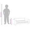 vidaXL Canap&eacute; avec repose-pied pour enfants marron 100x50x30 cm