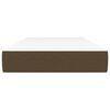 vidaXL Matelas de lit &agrave; ressorts ensach&eacute;s Marron fonc&eacute; 80x200x20 cm